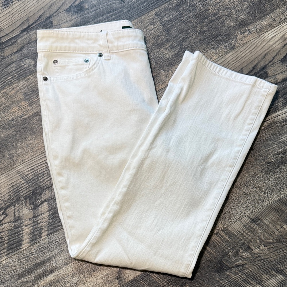 Women’s Ralph Lauren White Denim Pants. Size 12P